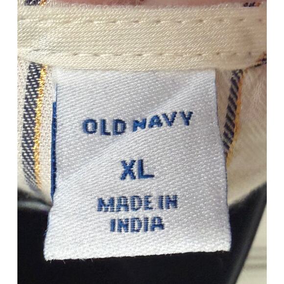 Old Navy Women Top Blouse Size XL Extra Large Ivory Stripe Long Sleeve NWT New - Picture 8 of 9